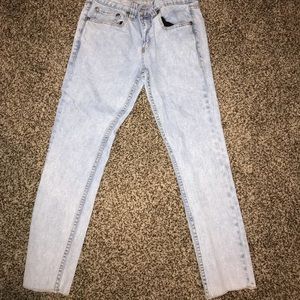 ankle jeans distressed vintage
